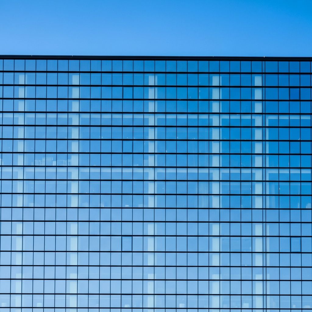 Façade vitrée sans traces