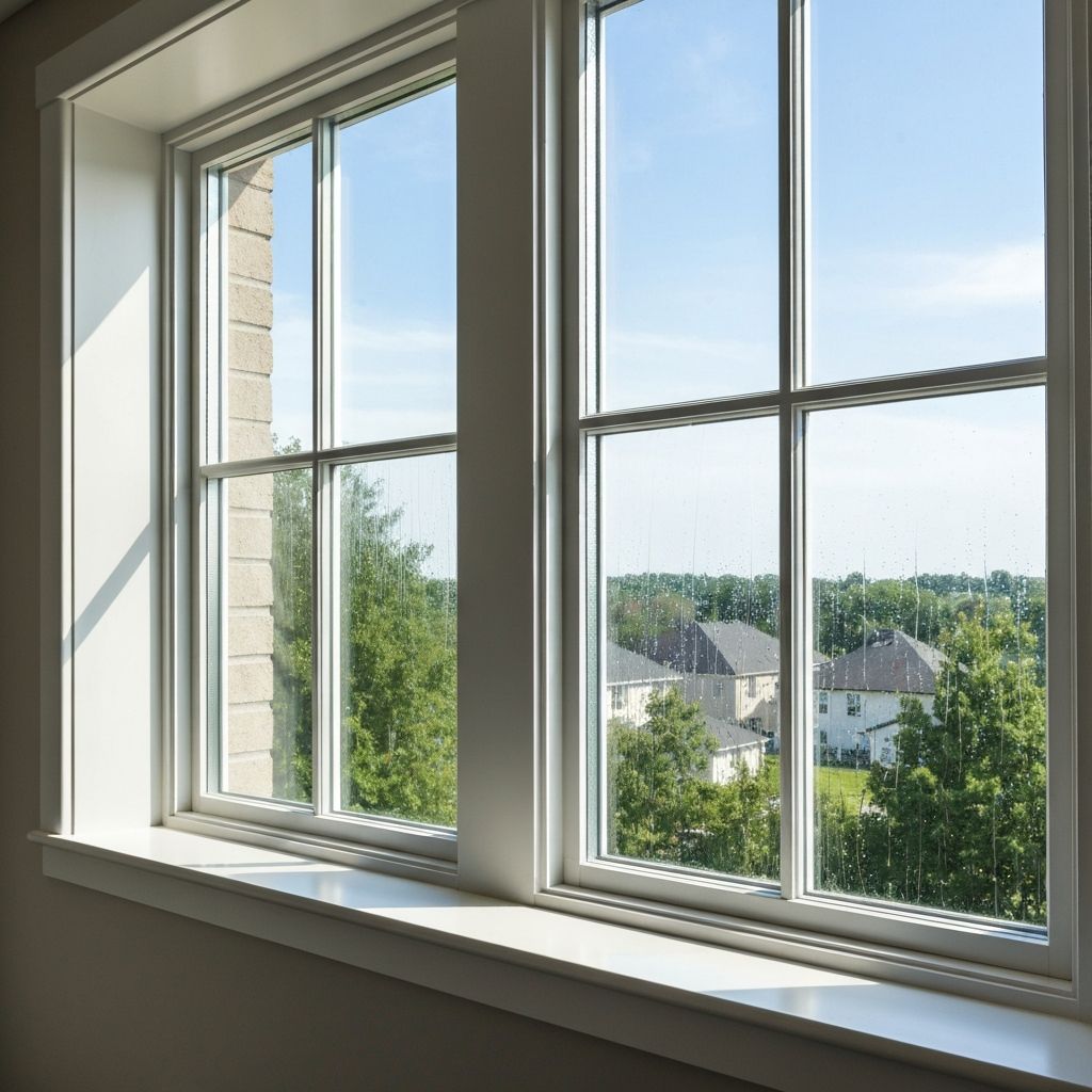 Vitres résidentielles parfaitement nettoyées